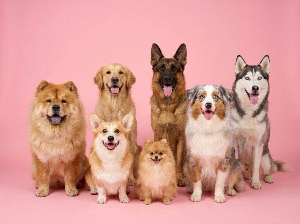 Why Coat Type Matters More Than Breed double coated dogs golden retrievers german shepherds siberian huskies corgis australian shepherds chow chows pomeranians